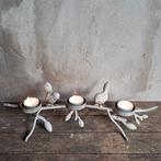 Gietijzeren theelichthouder kandelaar vogeltjes *Etage3*, Gebruikt, ., Ophalen of Verzenden, .