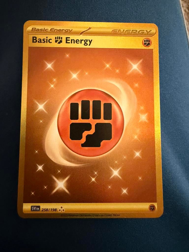 Basic Fighting Energy HYPER RARE Scarlet & Violet 258/198, Ophalen of Verzenden, Zo goed als nieuw