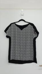Claudia Strater top, zwart wit, maat 38, zijde, Maat 38/40 (M), Zwart, Ophalen of Verzenden, Zo goed als nieuw