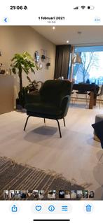 Groene fauteuil, Huis en Inrichting, Fauteuils, Ophalen, Zo goed als nieuw, 75 tot 100 cm, 50 tot 75 cm