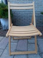 Klapstoel van hout, Huis en Inrichting, Stoelen, Ophalen, Gebruikt, Bruin, Eén