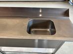 Spoeltafel RVS, Huis en Inrichting, Keuken | Keukenelementen, Ophalen, Gebruikt, 100 tot 150 cm, 200 cm of meer