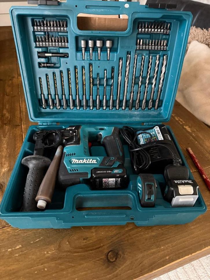 Makita ACCU-boorhamer SDS 12V met toebehoren, Doe-het-zelf en Verbouw, Gereedschap | Handgereedschap, Gebruikt, Ophalen of Verzenden