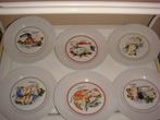 Vintage borden met kaas afbeldingen, Huis en Inrichting, Keuken | Servies, Ophalen, Nieuw, Bord(en), Overige stijlen