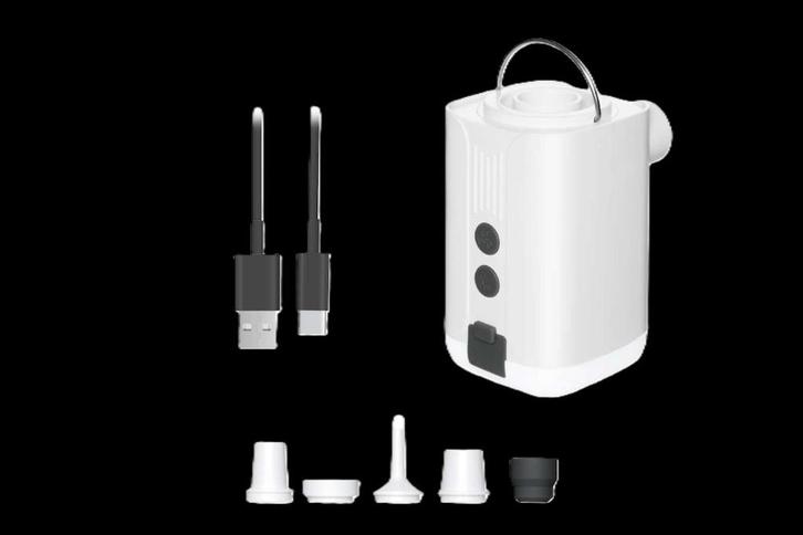 Draadloze Luchtpomp 5 in 1 met Powerbank en Lamp, Caravans en Kamperen, Luchtpompen, Nieuw, Elektrisch, Ophalen of Verzenden