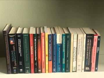 21 hoogwaardige statistiekboeken (hard-/paperback) beschikbaar voor biedingen