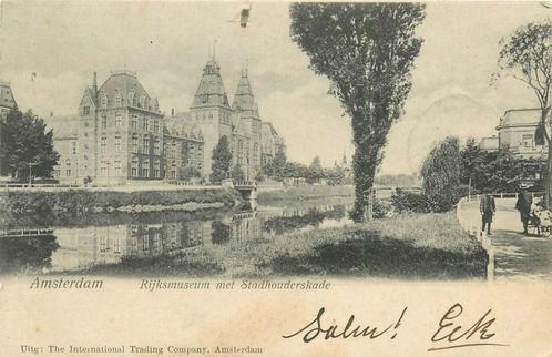 (304-213-013) Amsterdam Rijksmuseum met Stadhouderskade, Verzamelen, Ansichtkaarten | Nederland, Noord-Holland, Verzenden