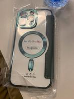 Magsafe iPhone 14 Pro Max Clear W/Green Emerald Edge Case, Telecommunicatie, Mobiele telefoons | Hoesjes en Frontjes | Apple iPhone