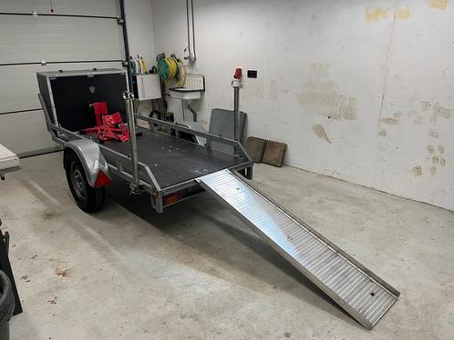 Motortrailer, incl. Oprijplaat en nieuwe banden, Auto diversen, Aanhangers en Bagagewagens, Zo goed als nieuw, Ophalen