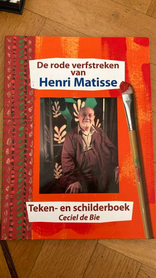 Ceciel de Bie - De rode verfstreken van Henri Matisse, Boeken, Kinderboeken | Jeugd | onder 10 jaar, Zo goed als nieuw, Ophalen of Verzenden