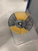 Zwart-Gele Ronde Schaal, Huis en Inrichting, Woonaccessoires | Schalen en Manden, Overige materialen, Schaal, Rond, Ophalen of Verzenden