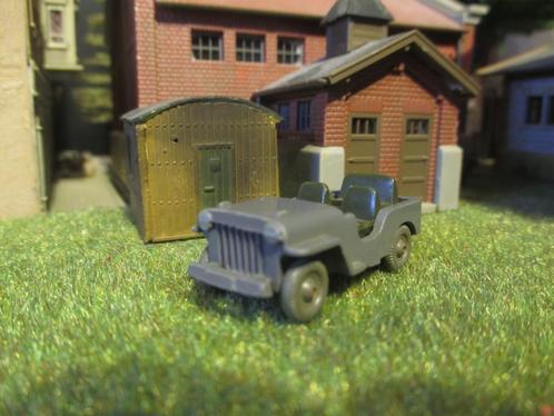 Kaiser Willys Jeep CJ 3A - Wiking grijs, Hobby en Vrije tijd, Modelauto's | 1:87, Gebruikt, Auto, Wiking, Ophalen of Verzenden