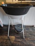 Babybadje met emmer, zitje en thermometer, Ophalen, Zo goed als nieuw, Badje, Bébé-jou