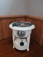 Emaille petroleumstel 1 pitter  incl nieuwe lont., Antiek en Kunst, Ophalen