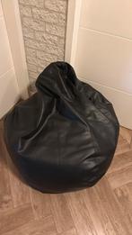 Zwarte zitzak kunstleder, Huis en Inrichting, Zitzakken, Ophalen of Verzenden, Zo goed als nieuw, Zwart