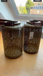 Gouden windlichten van Intratuin nieuw, Bruin, 25 tot 50 cm, Ophalen of Verzenden, Zo goed als nieuw