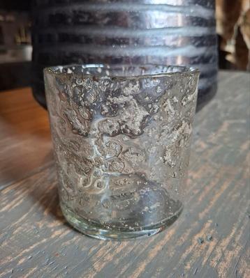 Glazen windlicht bubbels, bubble van Hoffz medium. beschikbaar voor biedingen