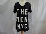 THE BRONX NYC zwart shirt - maat M, Maat 38/40 (M), Verzenden, Zwart, Zo goed als nieuw