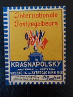 Sluitzegel Int. Postzegel Beurs Krasnapolsky A'dam 1948, Verzenden, Gebruikt, Overige typen