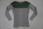 Trui Bien Bleu shirt marine streep zwart wit groen mt XS - S, Ophalen of Verzenden, Zo goed als nieuw, Maat 34 (XS) of kleiner