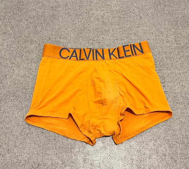Calvin Klein oranje heren boxers maat M, Kleding | Heren, Ondergoed, Boxer, Oranje, Verzenden
