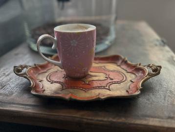 Vintage Venetiaans dienblaadje bohemian beschikbaar voor biedingen