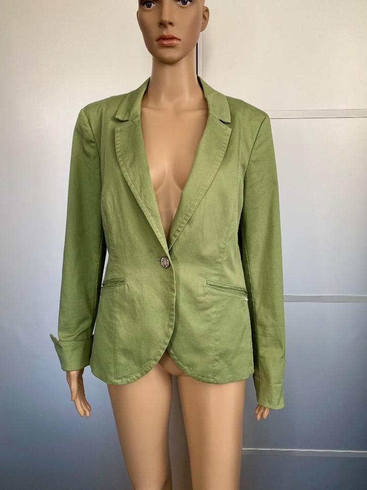 G796 Airfield maat 38=M jasje blazer colbert olijf-groen, Kleding | Dames, Jasjes, Kostuums en Pakken, Zo goed als nieuw, Jasje