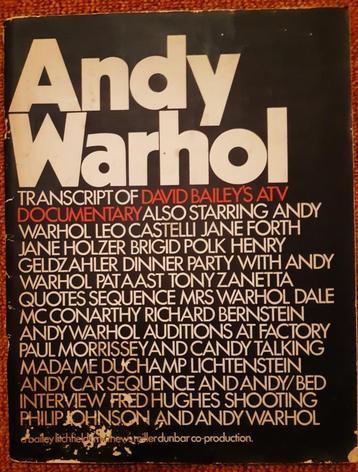 Andy Warhol Transcript Baileys Atv by David Bailey beschikbaar voor biedingen