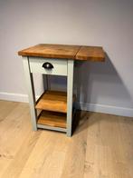Houten bijzettafel voor desnoods koffiemachine, Huis en Inrichting, Tafels | Sidetables, Ophalen, Gebruikt, 50 tot 100 cm, 25 tot 50 cm