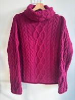 Irish 100% merino wool hot pink fisherman turtleneck sz L/40, Kleding | Dames, Ophalen of Verzenden, Gedragen, Maat 38/40 (M)