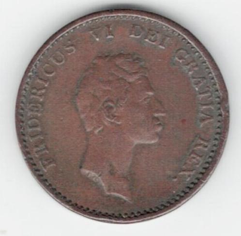 25-1277 Denemarken 1 skilling 1813, Postzegels en Munten, Munten | Europa | Niet-Euromunten, Losse munt, Overige landen, Verzenden