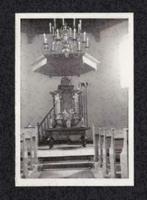 Foto Zweeloo Kerk Interieur Preekstoel., 1940 tot 1960, Foto, Zo goed als nieuw, Ophalen