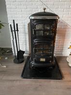 Erna Palermo houtkachel met kachelset en reserve raampjes, Huis en Inrichting, Kachels, Ophalen, Gebruikt, Houtkachel, Vrijstaand
