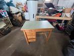 Vintage Kinderbureau - 53x83cm, 75cm hoog, Ophalen, Gebruikt, Bureau