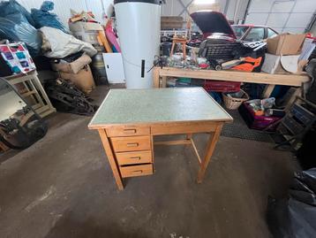 Vintage Kinderbureau - 53x83cm, 75cm hoog beschikbaar voor biedingen