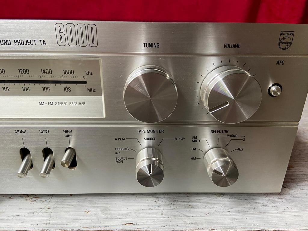 Philips receiver ta 6000, Audio, Tv en Foto, Versterkers en Receivers, Overige merken, Gebruikt, Ophalen of Verzenden, 60 tot 120 watt