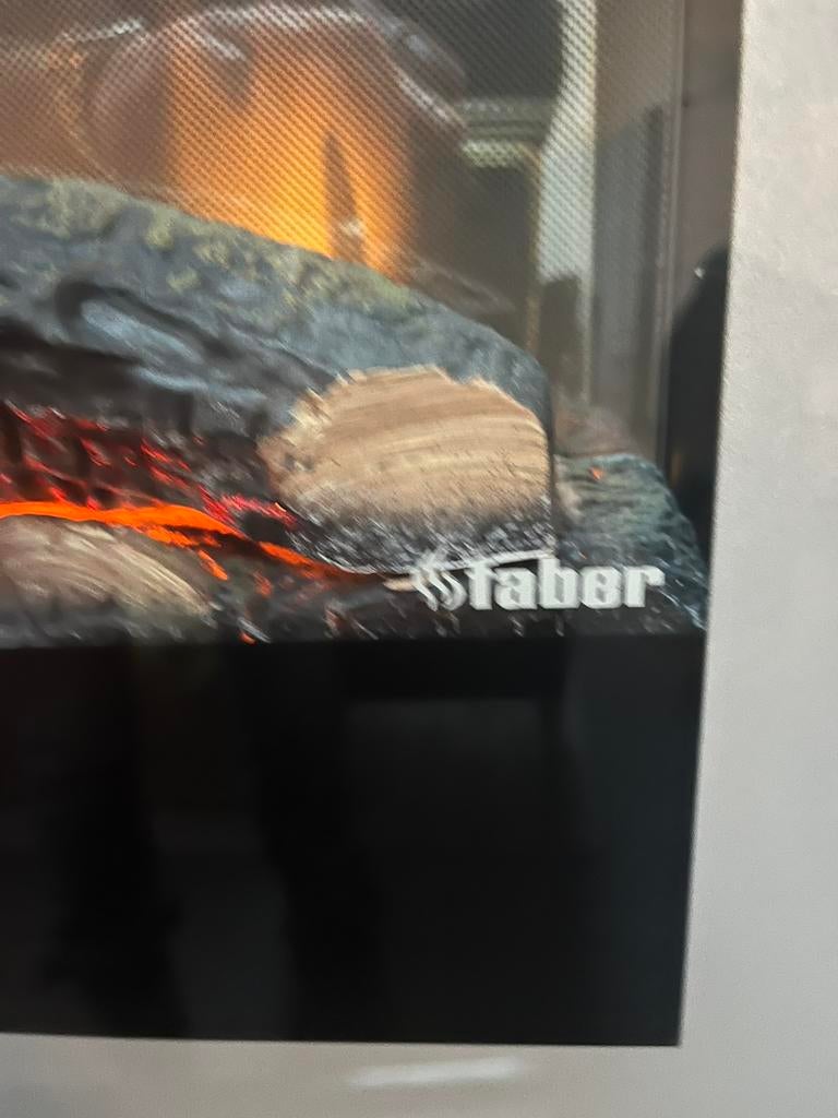 Faber strakke kwaliteits sfeerhaard  electrisch, Ophalen of Verzenden, Zo goed als nieuw, Vrijstaande haard, Elektrische haard