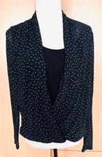 Purdey blauw/witte blouse maat M