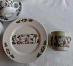 Vintage CREME kerst servies Noel hulst rode bessen, Diversen, Kerst, Ophalen of Verzenden