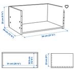 2x Ikea besta lades, Ophalen, 25 tot 50 cm, 50 tot 100 cm, Minder dan 100 cm