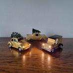 Drie christmas xmas kerst auto met verlichting, Diversen, Kerst, Ophalen of Verzenden