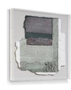 Coco Maison Wandobject Abstract Parchment B 50x50cm Olijf, Antiek en Kunst, Ophalen of Verzenden