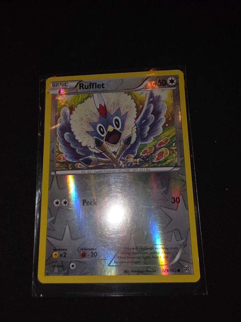 Rufflet Reverse holo 129/162 BREAKthrough, Ophalen of Verzenden, Zo goed als nieuw, Losse kaart