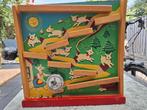 Vintage houten knikkerbaan met bel., Ophalen of Verzenden