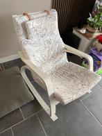 IKEA poang schommelstoel met wasbare hoes, Huis en Inrichting, Stoelen, Ophalen, Gebruikt, Wit, Eén