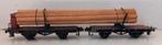 Dubbele wagons met houtlading - Western Germany - Trix?, Wisselstroom, Gebruikt, Verzenden, Trix