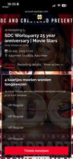 SDC crazyland Worldparty 25 year anniversary, Tickets en Kaartjes, Drie personen of meer