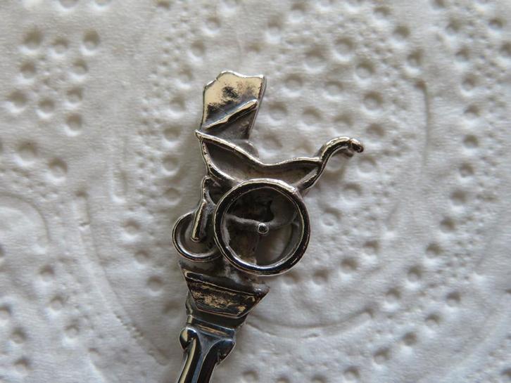 Lepeltje Antieke Kinderwagen in 3D, Verzamelen, Porselein, Kristal en Bestek, Nieuw, Bestek, Overige materialen, Verzenden