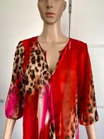H990 Only-M. maat 38=M blouse tuniek top rood/roze, Maat 38/40 (M), Ophalen of Verzenden, Only M, Zo goed als nieuw