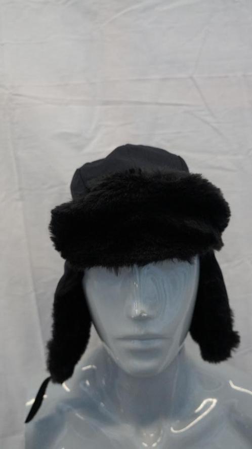 NIEUW! Partij zwarte Russische bontmutsen, Bontmuts, Kleding | Heren, Mutsen, Sjaals en Handschoenen, Nieuw, Muts, Maat 56/58 (XL)